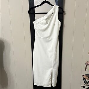 RACHEL Rachel Roy One-Shoulder White Dress